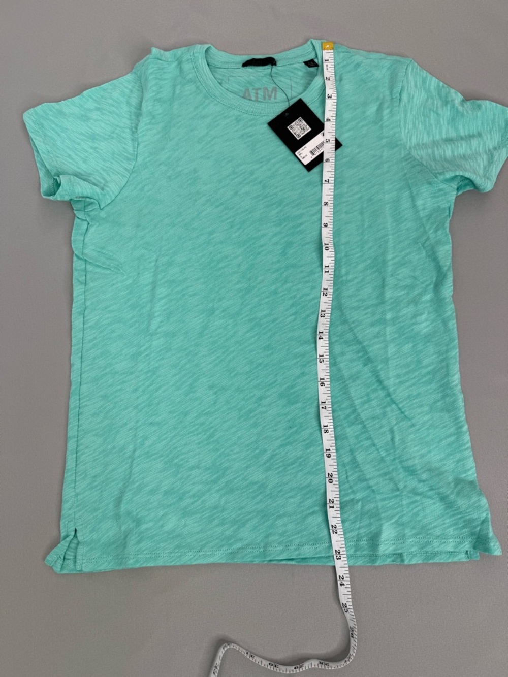ATM T- Shirt 100% Premium Cotton Blue Short Sleeve Size Small Bali Color NWT - Picture 3 of 9